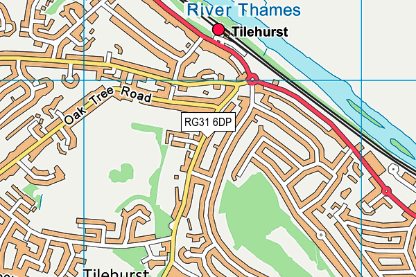 RG31 6DP map - OS VectorMap District (Ordnance Survey)