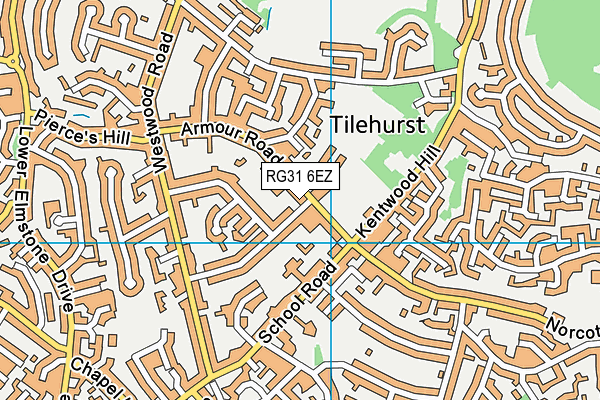 RG31 6EZ map - OS VectorMap District (Ordnance Survey)