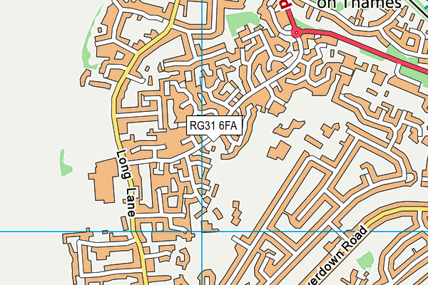 RG31 6FA map - OS VectorMap District (Ordnance Survey)