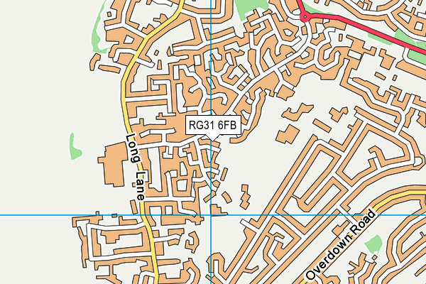 RG31 6FB map - OS VectorMap District (Ordnance Survey)