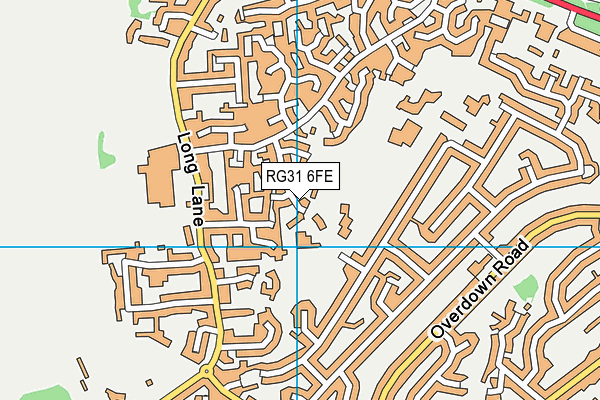 Downsway Primary School map (RG31 6FE) - OS VectorMap District (Ordnance Survey)