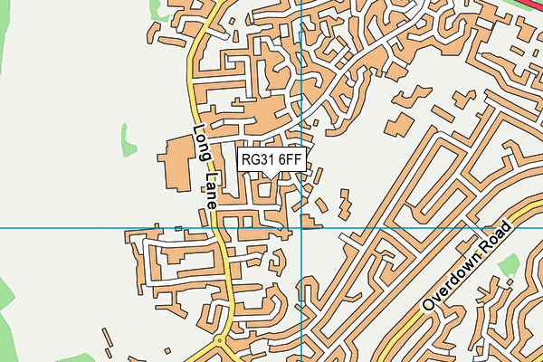 RG31 6FF map - OS VectorMap District (Ordnance Survey)