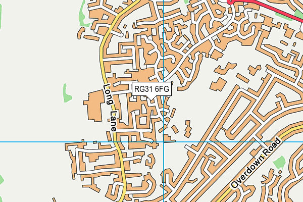 RG31 6FG map - OS VectorMap District (Ordnance Survey)