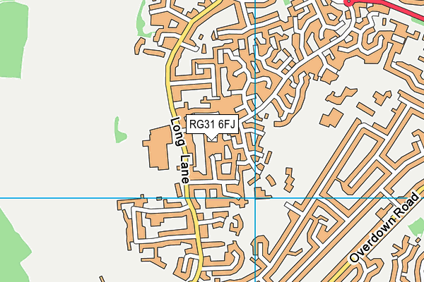RG31 6FJ map - OS VectorMap District (Ordnance Survey)