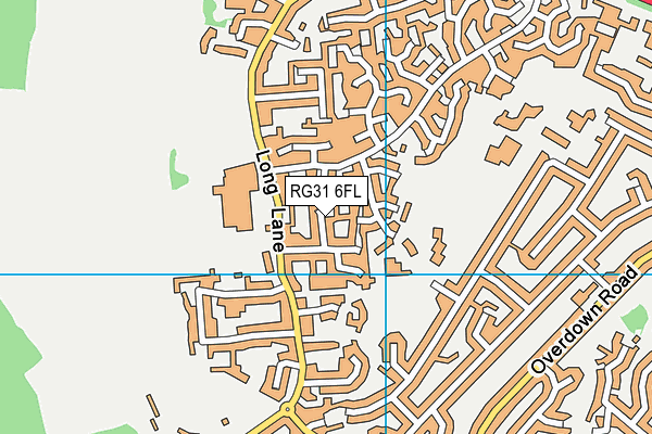 RG31 6FL map - OS VectorMap District (Ordnance Survey)