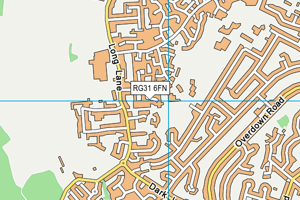 RG31 6FN map - OS VectorMap District (Ordnance Survey)