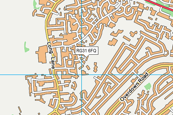 RG31 6FQ map - OS VectorMap District (Ordnance Survey)