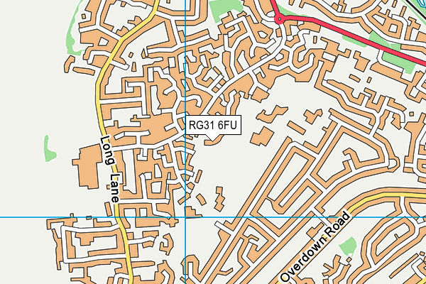 RG31 6FU map - OS VectorMap District (Ordnance Survey)