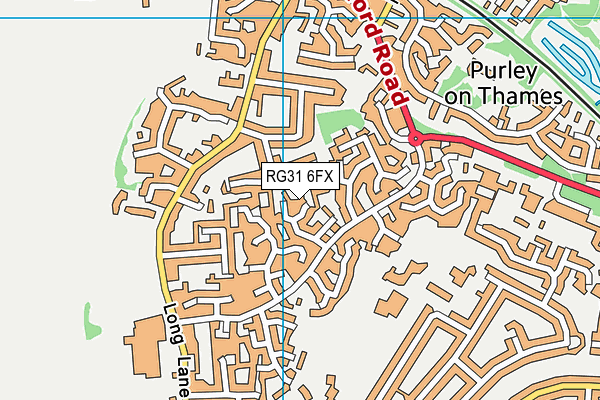 RG31 6FX map - OS VectorMap District (Ordnance Survey)