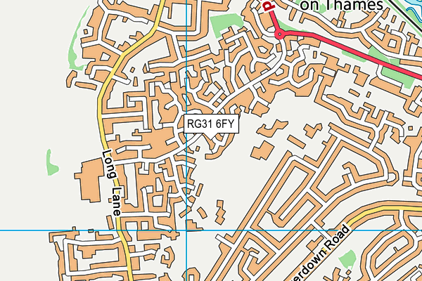 RG31 6FY map - OS VectorMap District (Ordnance Survey)