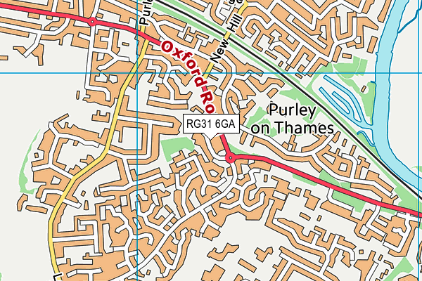 RG31 6GA map - OS VectorMap District (Ordnance Survey)
