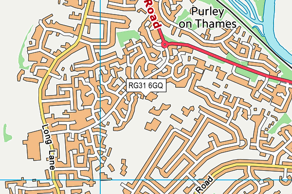 RG31 6GQ map - OS VectorMap District (Ordnance Survey)