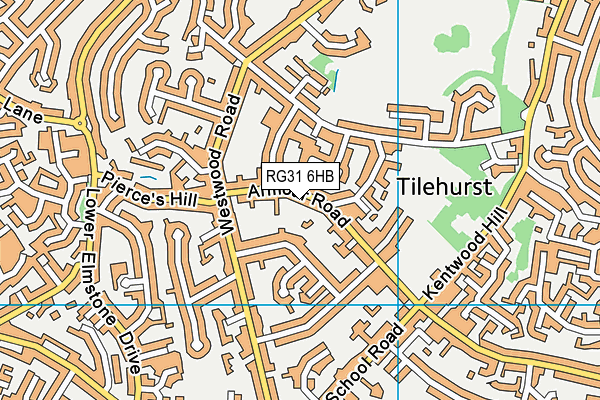 RG31 6HB map - OS VectorMap District (Ordnance Survey)