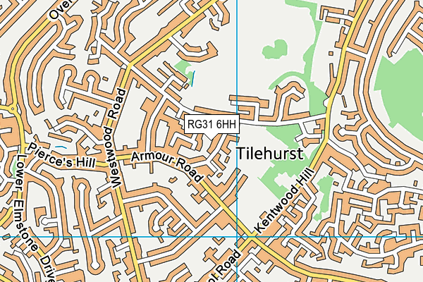 RG31 6HH map - OS VectorMap District (Ordnance Survey)