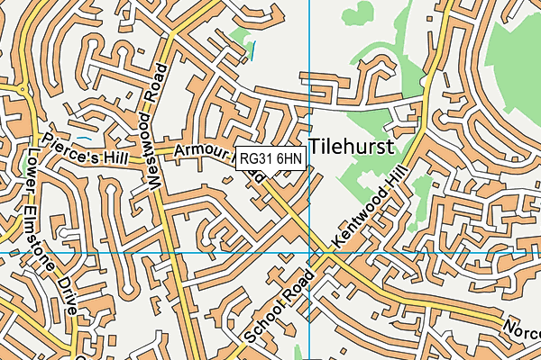 RG31 6HN map - OS VectorMap District (Ordnance Survey)