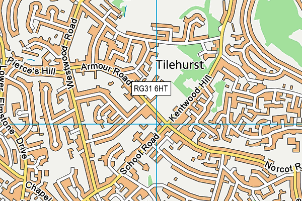 RG31 6HT map - OS VectorMap District (Ordnance Survey)