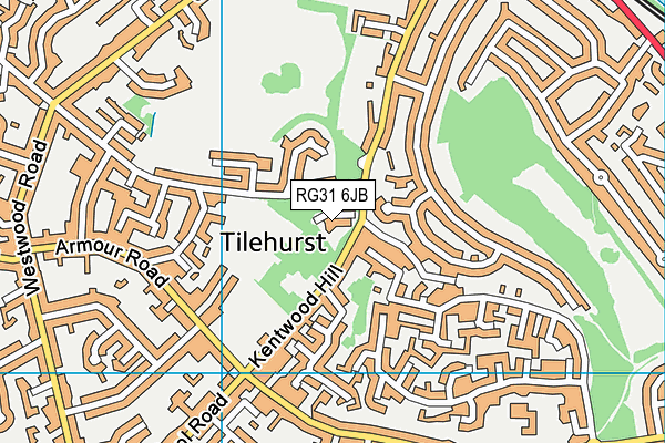 RG31 6JB map - OS VectorMap District (Ordnance Survey)