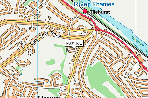 RG31 6JE map - OS VectorMap District (Ordnance Survey)