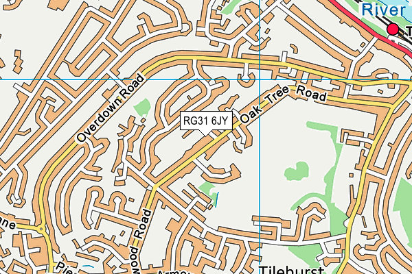 RG31 6JY map - OS VectorMap District (Ordnance Survey)