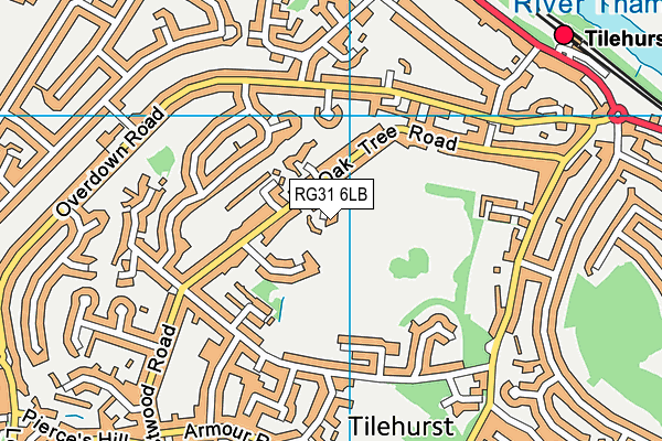 RG31 6LB map - OS VectorMap District (Ordnance Survey)