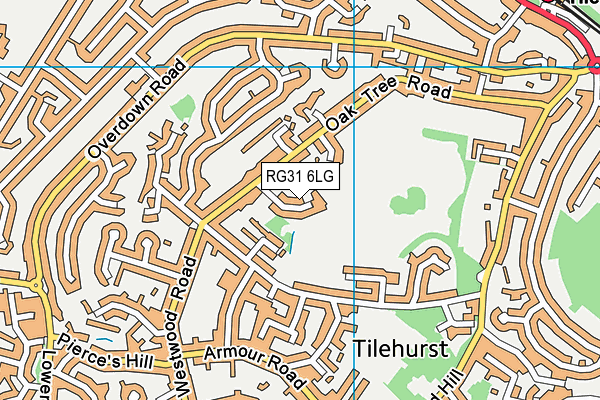 RG31 6LG map - OS VectorMap District (Ordnance Survey)
