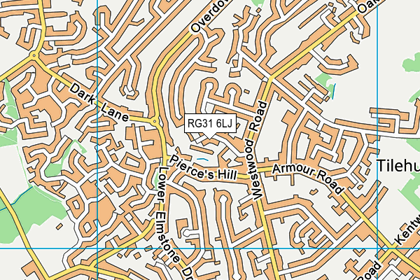 RG31 6LJ map - OS VectorMap District (Ordnance Survey)