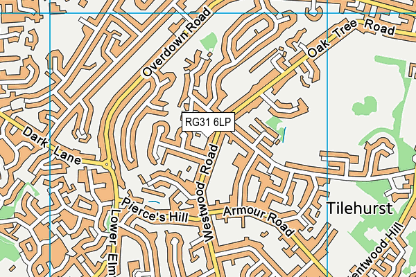 RG31 6LP map - OS VectorMap District (Ordnance Survey)