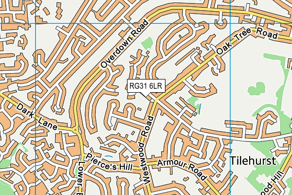 RG31 6LR map - OS VectorMap District (Ordnance Survey)