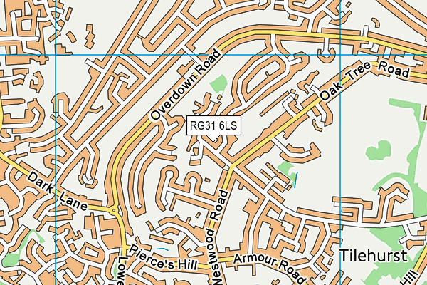 RG31 6LS map - OS VectorMap District (Ordnance Survey)