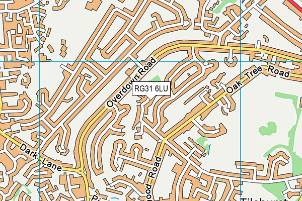 RG31 6LU map - OS VectorMap District (Ordnance Survey)