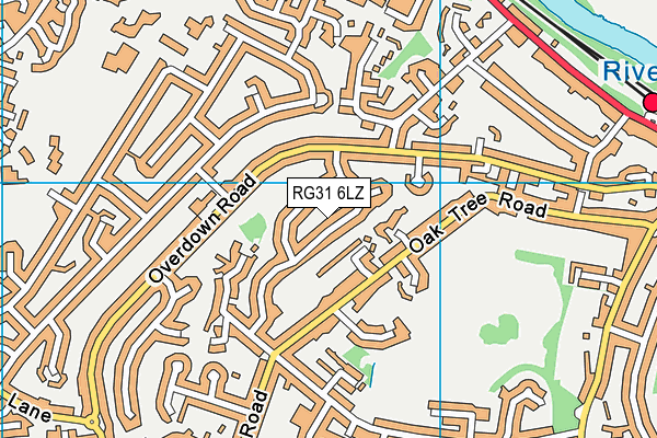 RG31 6LZ map - OS VectorMap District (Ordnance Survey)