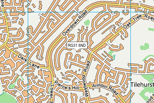 RG31 6ND map - OS VectorMap District (Ordnance Survey)