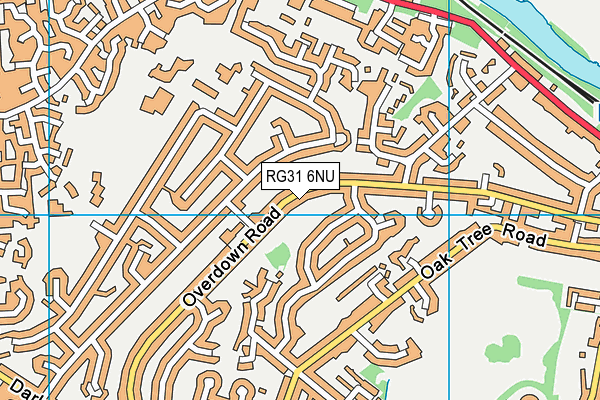 RG31 6NU map - OS VectorMap District (Ordnance Survey)