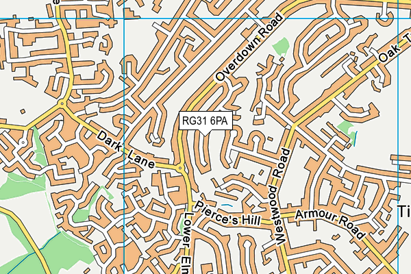 RG31 6PA map - OS VectorMap District (Ordnance Survey)