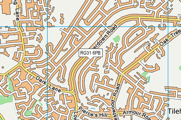 RG31 6PB map - OS VectorMap District (Ordnance Survey)