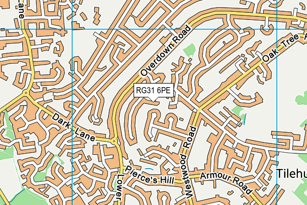 RG31 6PE map - OS VectorMap District (Ordnance Survey)