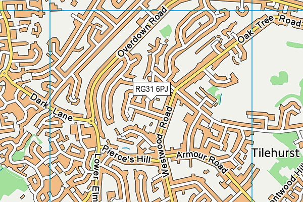 RG31 6PJ map - OS VectorMap District (Ordnance Survey)