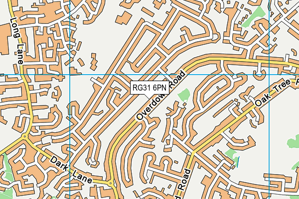 RG31 6PN map - OS VectorMap District (Ordnance Survey)