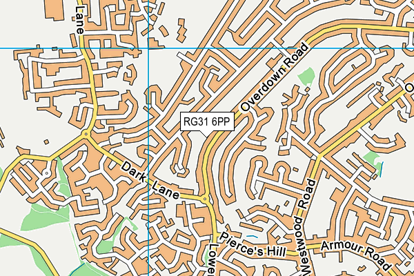 RG31 6PP map - OS VectorMap District (Ordnance Survey)