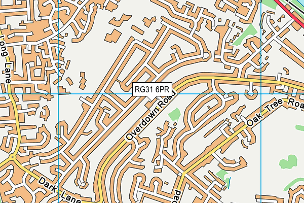 RG31 6PR map - OS VectorMap District (Ordnance Survey)