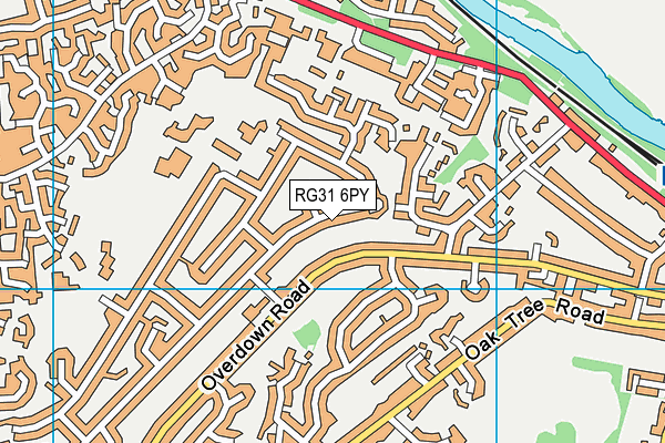 RG31 6PY map - OS VectorMap District (Ordnance Survey)