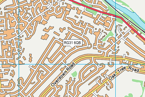 RG31 6QB map - OS VectorMap District (Ordnance Survey)