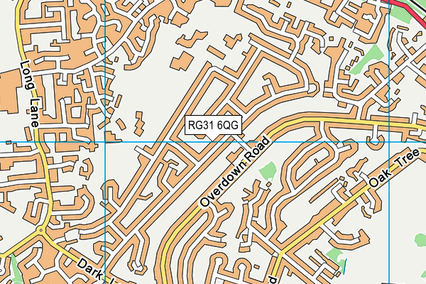 RG31 6QG map - OS VectorMap District (Ordnance Survey)