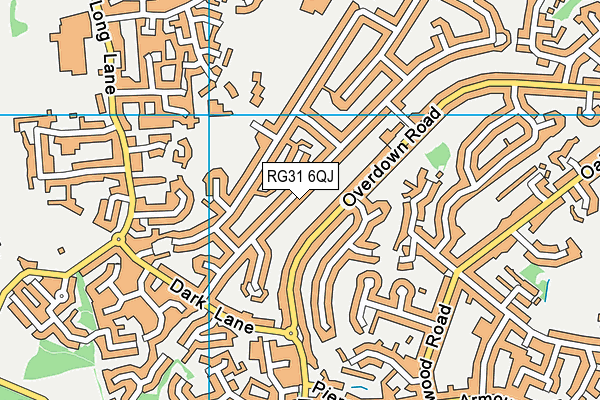 RG31 6QJ map - OS VectorMap District (Ordnance Survey)
