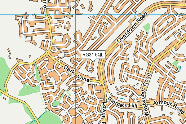 RG31 6QL map - OS VectorMap District (Ordnance Survey)