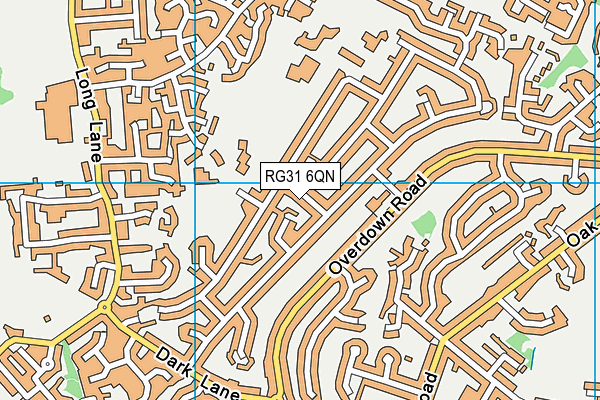 RG31 6QN map - OS VectorMap District (Ordnance Survey)