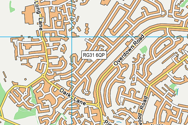 RG31 6QP map - OS VectorMap District (Ordnance Survey)