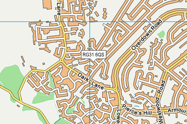 RG31 6QS map - OS VectorMap District (Ordnance Survey)