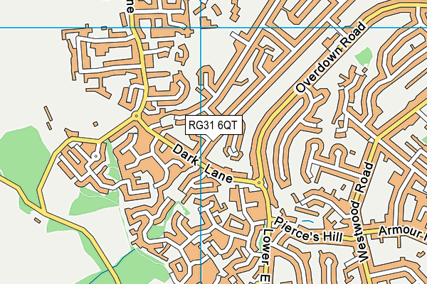 RG31 6QT map - OS VectorMap District (Ordnance Survey)