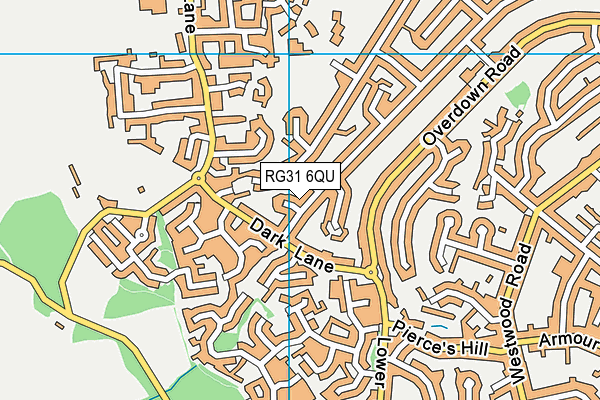 RG31 6QU map - OS VectorMap District (Ordnance Survey)